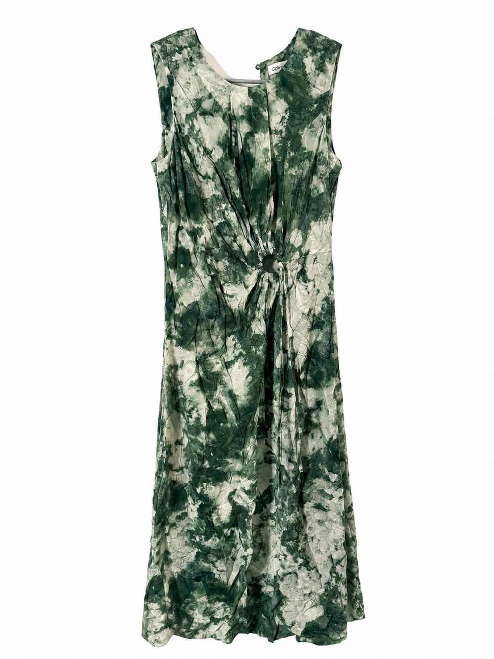 calvin klein green and white dress | Dresses | Calvin Klein Tiedye Knot Midi Army T-Shirt